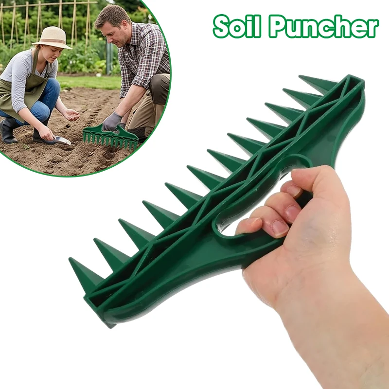 

Sowing Seeds Dispenser 12-Hole Seed Drilling Spacer Planting Supplies Portable Seeds Spacer Soil Puncher for Planting Seeds
