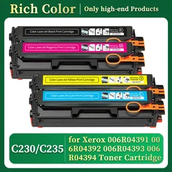 For Xerox C230 C235 High Capacity NO Chip New Model 006R04391 006R04392 006R04393 006R04394 Compatible Laser Toner Cartridge