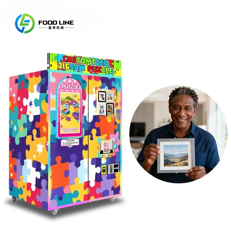 Custom Commercial High Profit Self‑Service Jigsaw Puzzle Making & Vending Machine for Shopping Mall Amusement Park