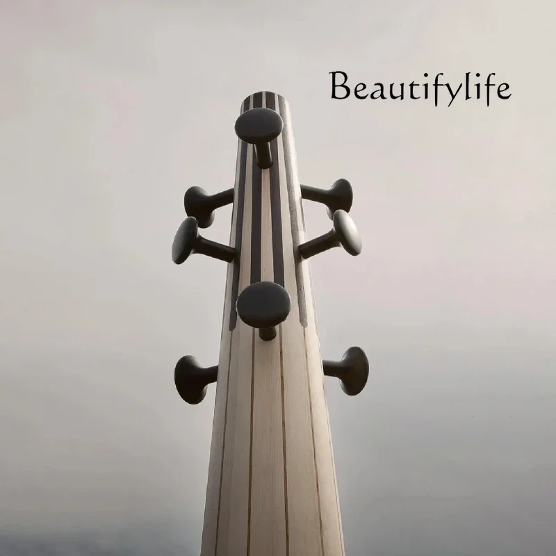 BJ French Retro Solid Wood Coat Rack Antique Designer Home Stay Model Room Clothes Storage