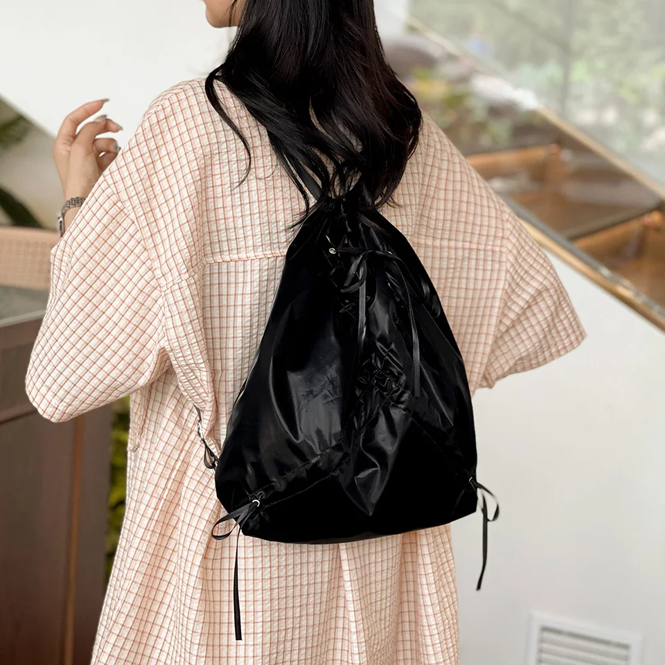 1 Piece Solid Color Backpack fashion Commuter School Backpack