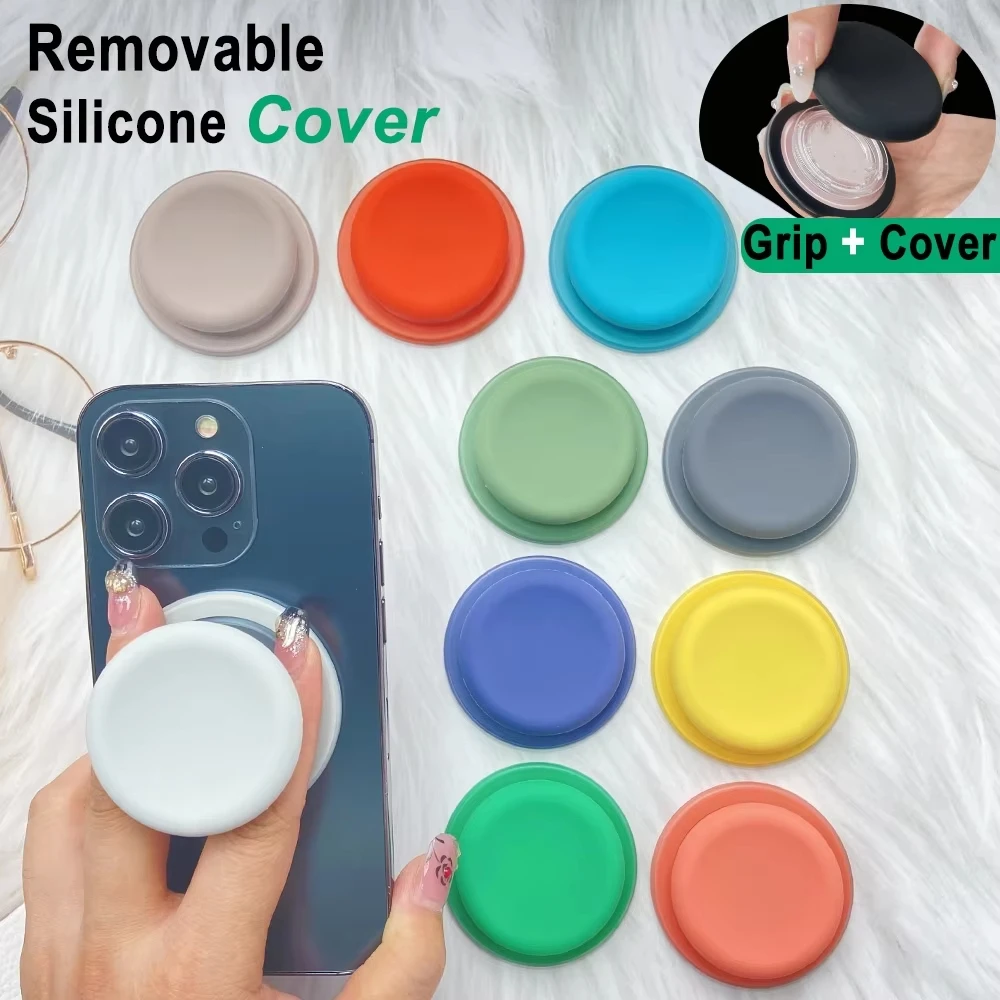 Round Style Liquid State Silicone Magnetic Stand For iPhone Samsung Xiaomi Bracket Wide Range Of Color Options Ring Holder