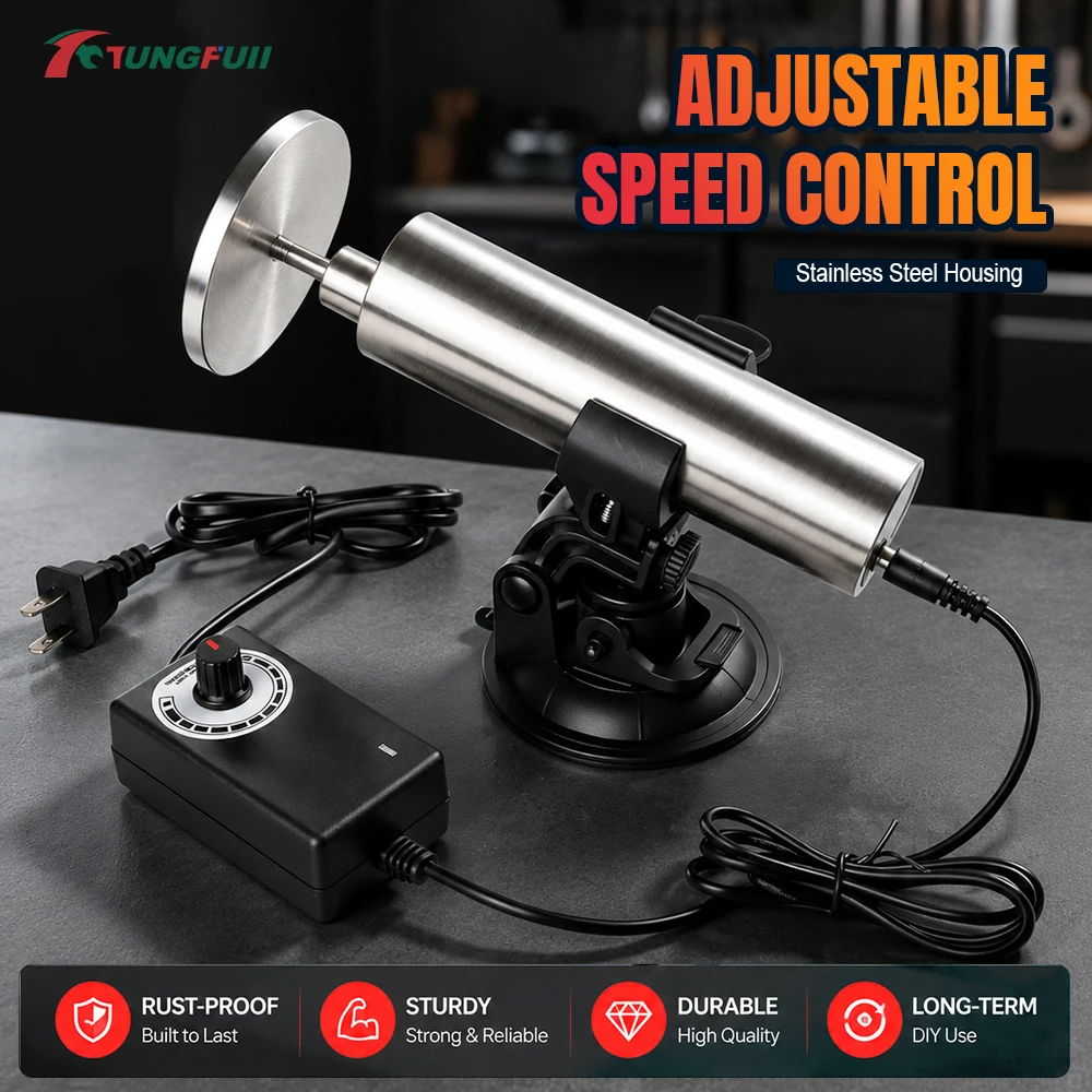 TUNGFULL DC Mini Linear Actuator 70mm Stroke Electric Telescopic Reciprocating Motor Home Use with Accessories 29-300RPM