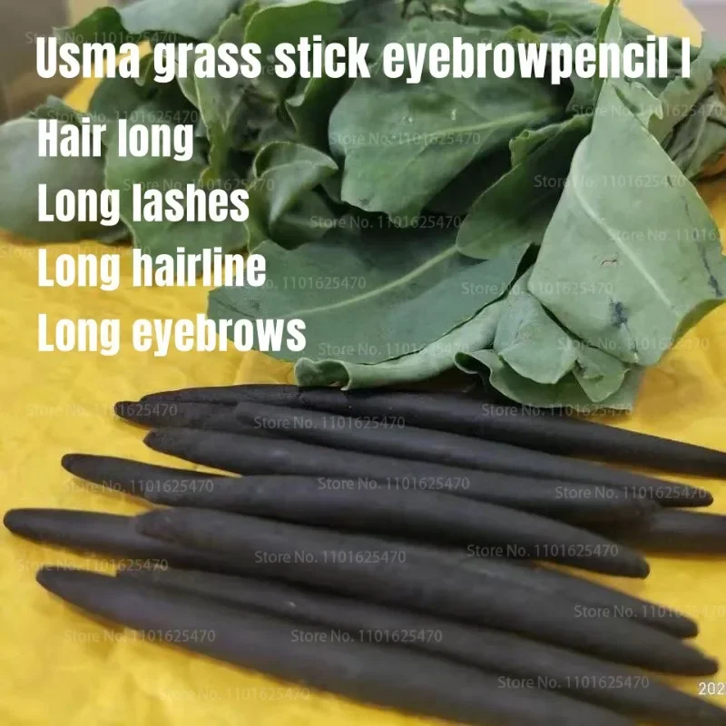 Usma Grass Stick Powder Growth Haarlijn Mascara Zwart haar Dik haar om wenkbrauwgroei te bevorderen