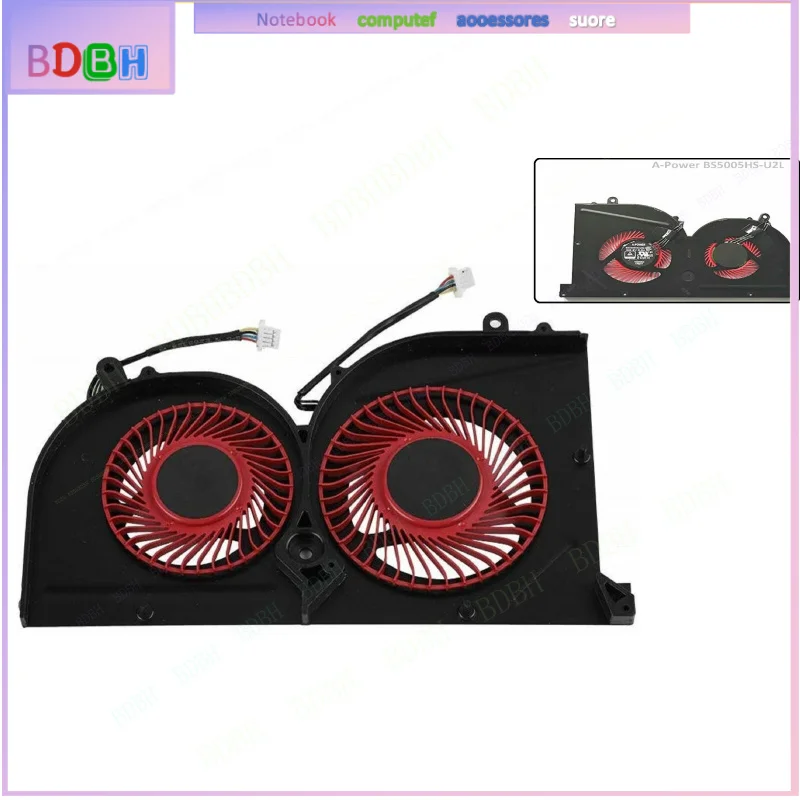 For MSI MS-16K4 MS16K4 Series Original  A-Power GPU Fan BS5005HS 4-Pin 4-Wire