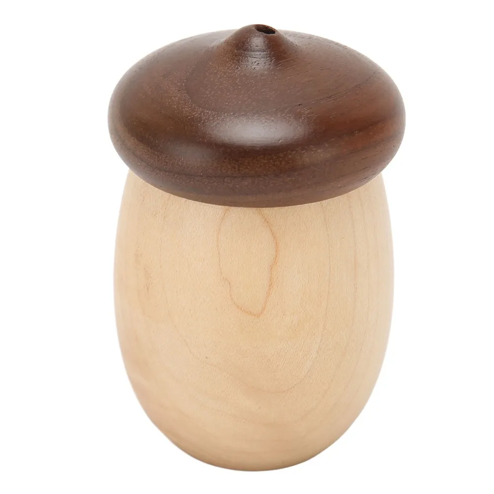 8cm Height Acorn Toothpick Container Wood Black Walnut Wood Toothpick Holder Maple Rounded Toothpick Holder Dispenser Office Use