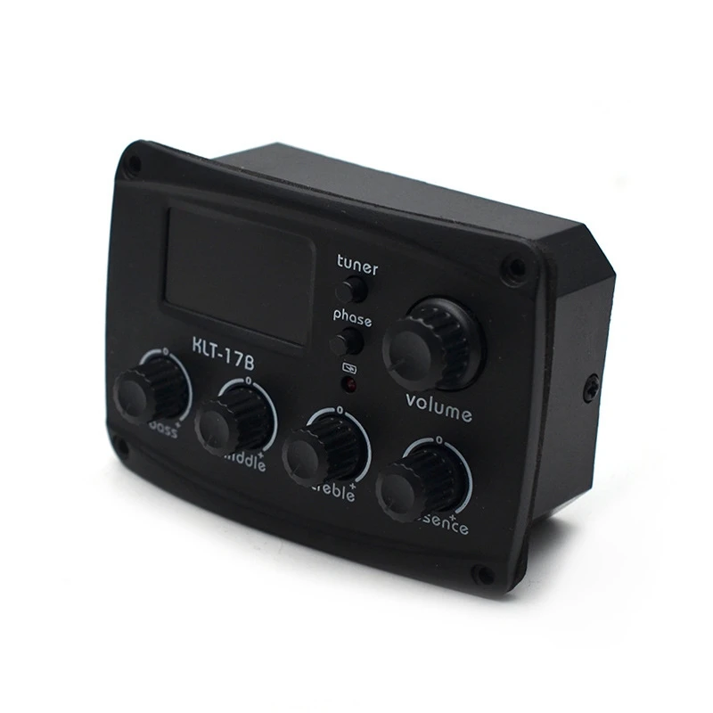 XFDZ-Acoustic Guitar EQ Preamp With Digital Procedding Tuner 3 Band EQ Equalizer With Tuner Guitar Pickup