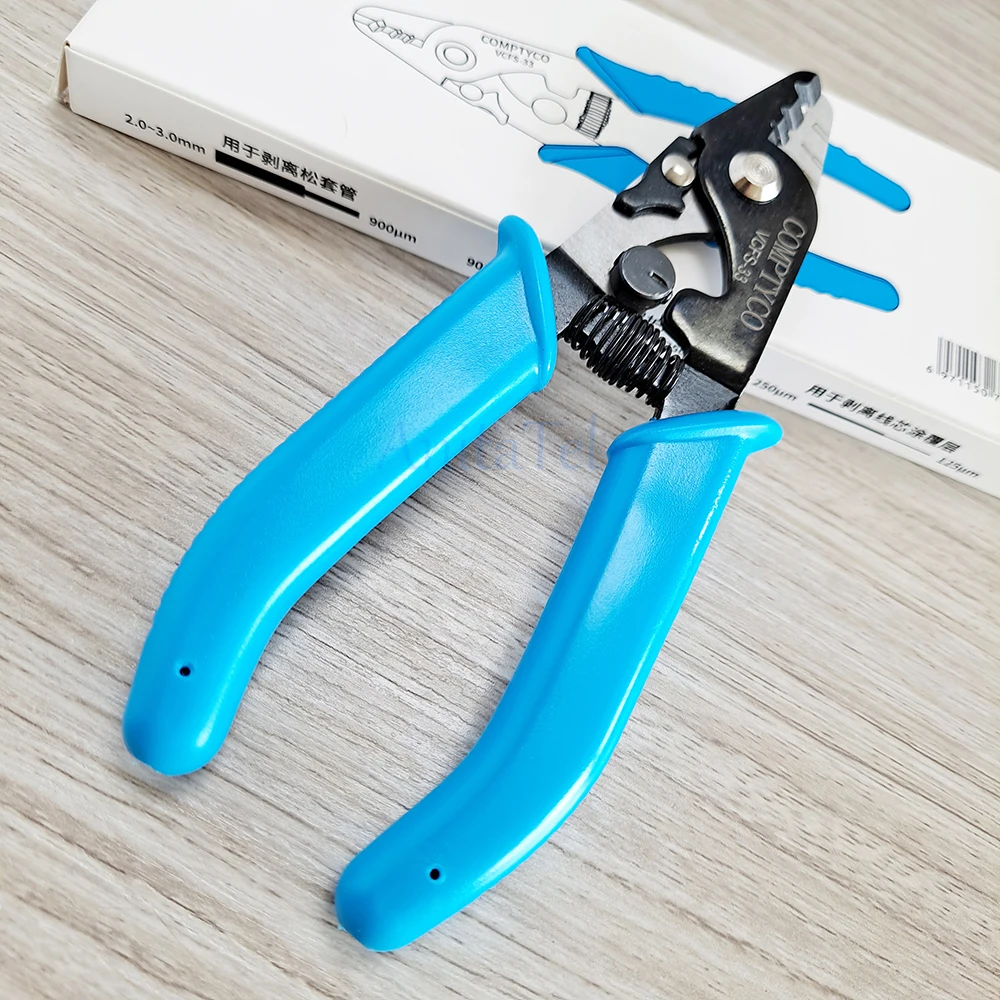 COMPTYCO VCFS-33 Three-port Fiber Optical Wire Stripper Tri-Hole Fiber Stripping Pliers FTTH Tools Optic Stripping Plier Tool