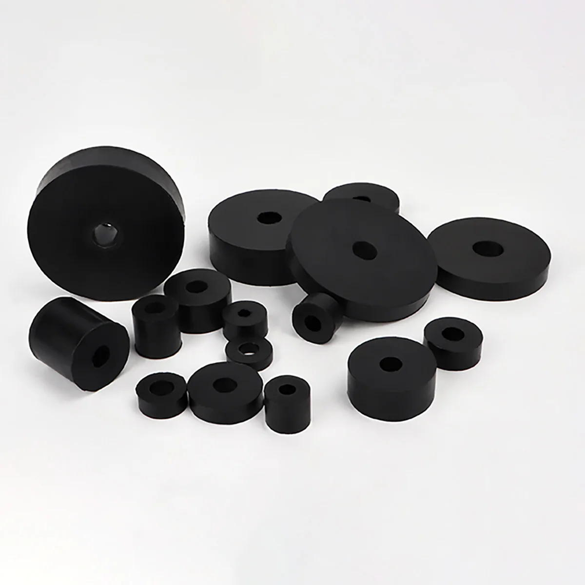 High Elastic Circular Rubber Shock Absorber Pad / Fan Coil Shock Washer