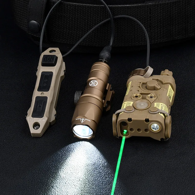 Tactical NGAL Red Green Blue IR Laser Sight M600U M300A Flashlight White Light Pressure Switch Fit 20mm Rail Hutning Weapon Lamp