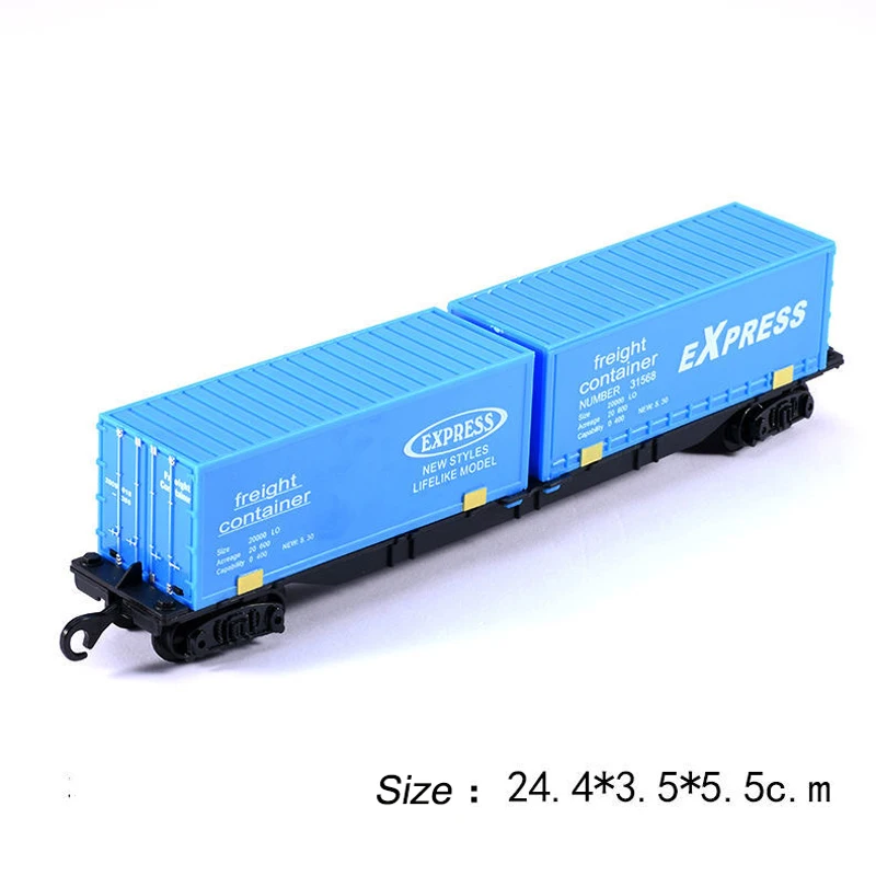 Diy Sand Table Scene Layout Materials Simulation Miniature Container Truck Model ABS Transport Vehicle  Diorama Kits 1Pcs