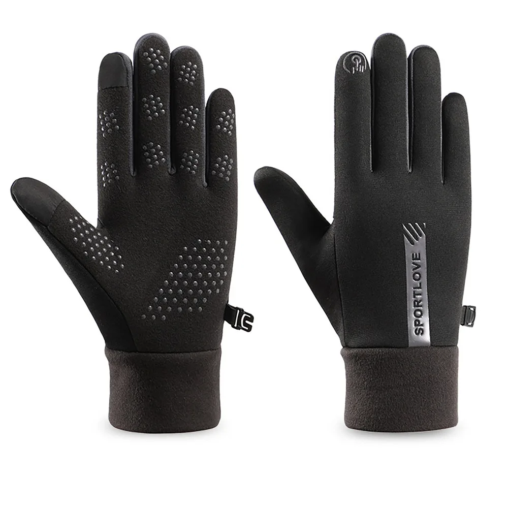 Bequeme Thermo-Fleece-Winterhandschuhe, kältebeständig, verdickte Skihandschuhe, Winter, warm, winddicht, Fahrhandschuhe für Damen und Herren