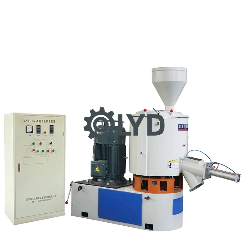 CIF Price Stainless Steel Automatic PLC Vertical Gravity Free Plastic PVC Powder Mixer 55KW 550-600kg/h