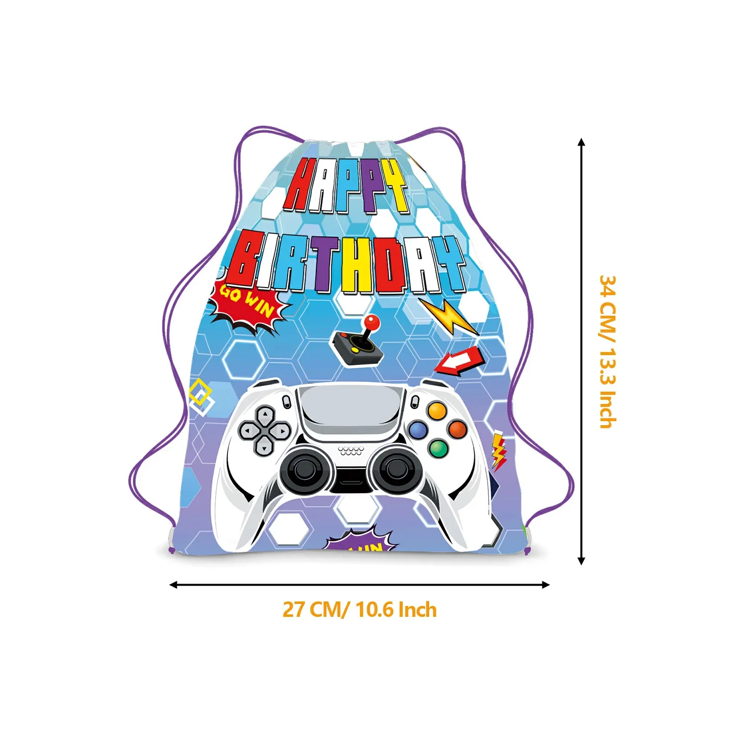 6/36Pcs Gamepad Geburtstag Party Vlies Stoffe Videospiel Kordelzug Geschenke Beute Taschen Glücklich Baby Dusche schmücken Mochila – Detail 6