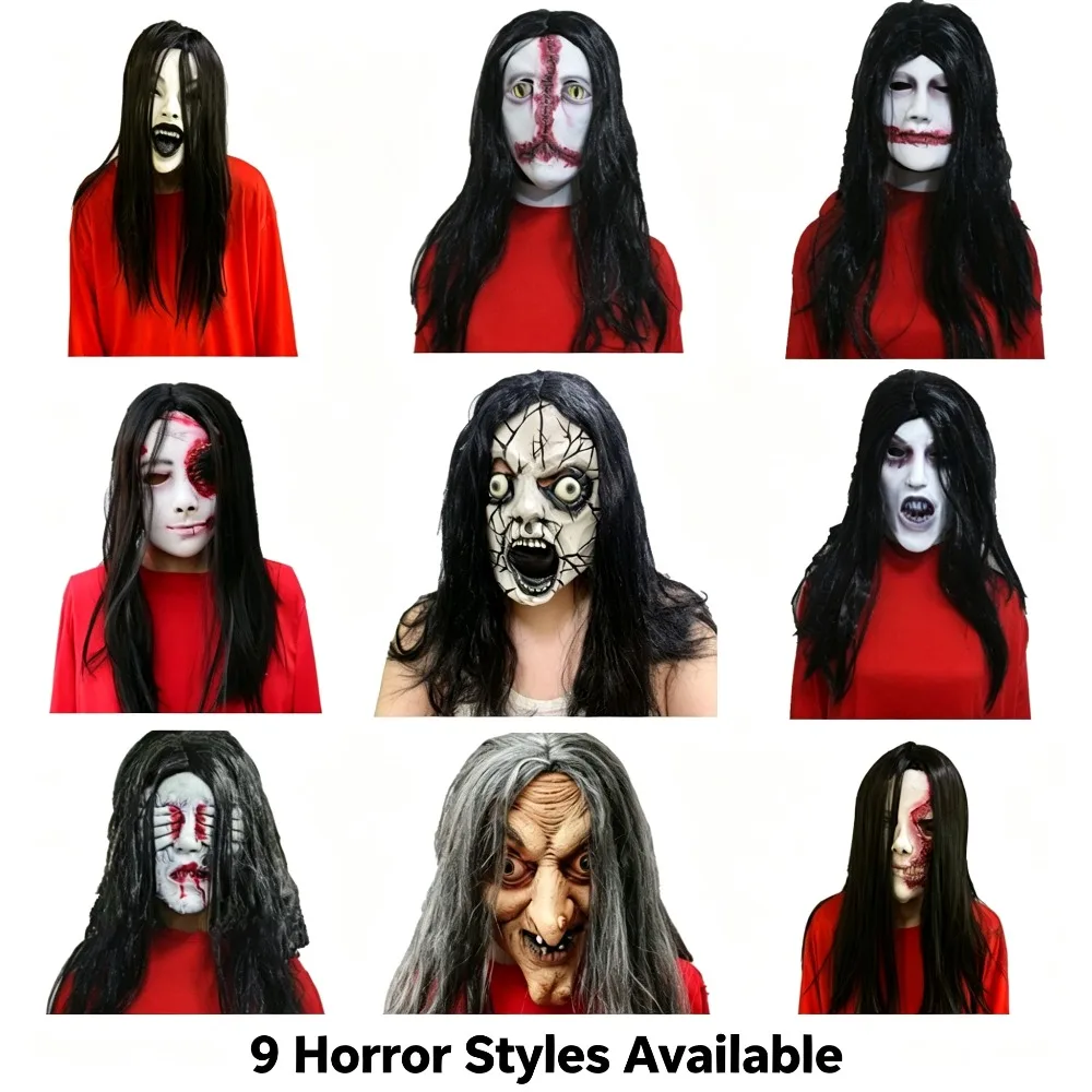 Horror mask role play tabletop game npc mask hood escape haunted house ghost dress up halloween dance