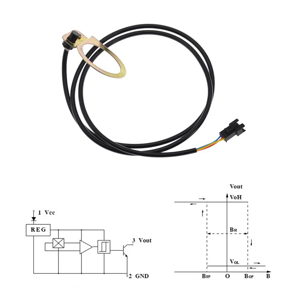 電動自転車ペダルアシスタントセンサー、PAS車両アクセサリー、スピードセンサー、5、8、12マグネット、2個