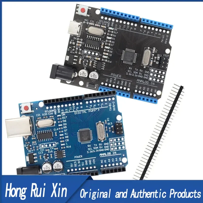 UNO R3 CH340G MEGA328P צ'יפ UNO R3 עם כבל USB/TYPE-C ATMEGA328P-AU לוח פיתוח 16Mhz עבור Arduino