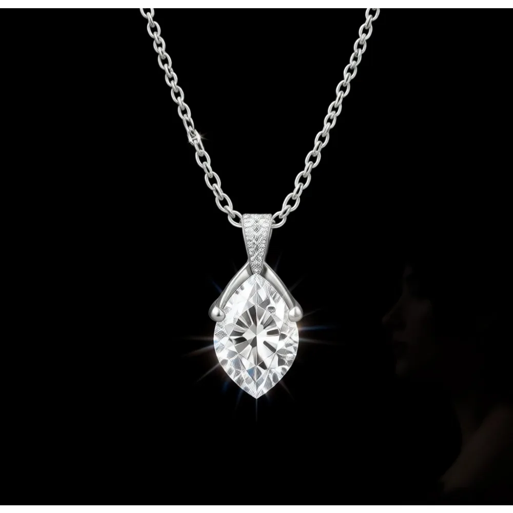 

Серьги-пусеты с муассанитом, имитация бриллианта, круглые, с ореолом, 3-6.5 мм, 0.2-2.0 карат, из стерлингового серебра с покрытием из белого золота 18 карат