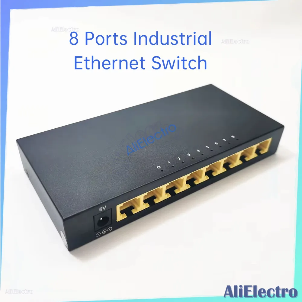 

8 Ports Industrial Ethernet Switch 10/100M Signal Strengthen Network Switch Type Network Lan Switch Ethernet