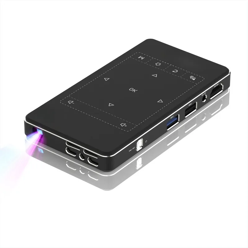 High definition mini smart micro battery projector portable home projector