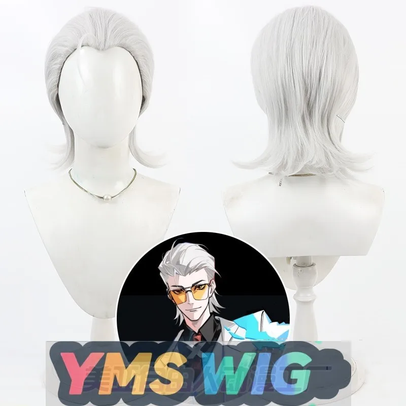 

[YMS WIG] Convex Hero X Мужской основной парик Xcos Серебристо-белый красивый для BE HERO X