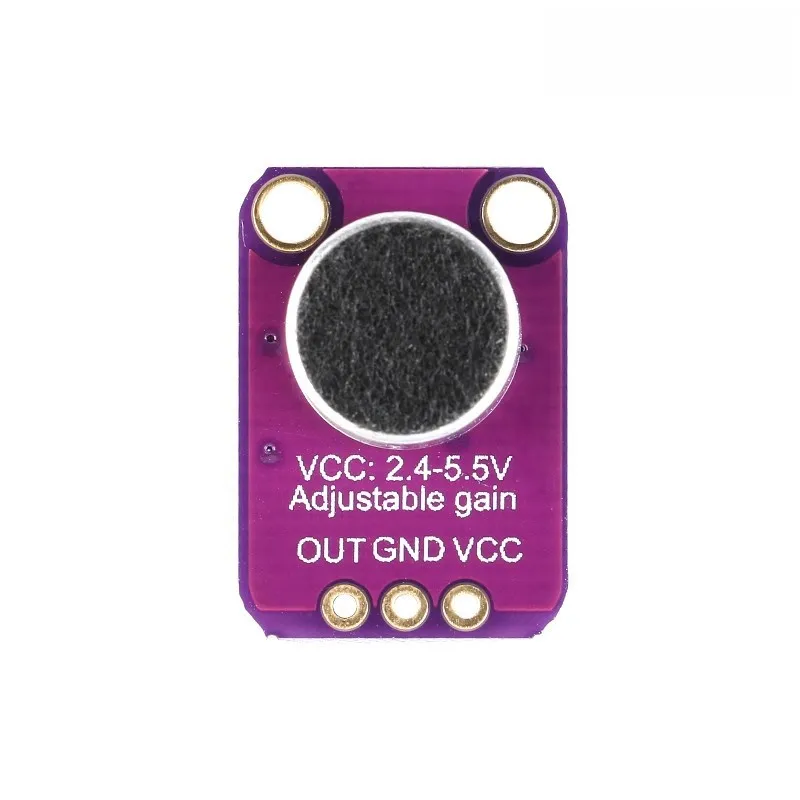 2pcs MAX4466 Sound Sensor Module Microphone Preamplifier Electret Mic for Arduino Speech Recognition