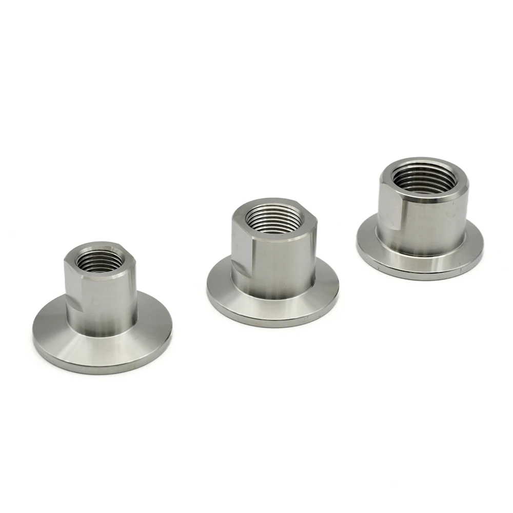 Vacuum KF to BSP Female Thread Adapter SS304 Leak-Proof Safe Sealing for KF16/25/40/50 & 1/8
