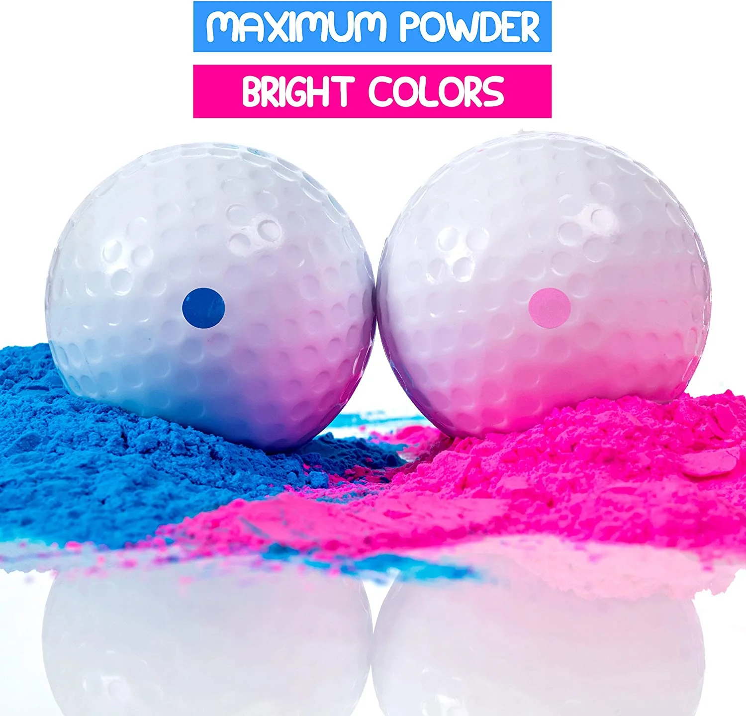 Golf Exploding Balls - Prank Balls That Explode on Impact - Funny Joke Golf Theme Gender Reveal Parties Trick Golf Balls