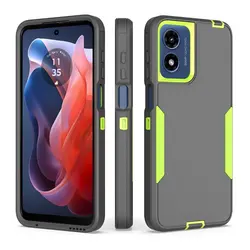 Heavy Duty Shockproof Dustproof Rugged Defender Protective, 2 in 1 Bumper Cover For Moto G Play 4G 2024 Phone Case