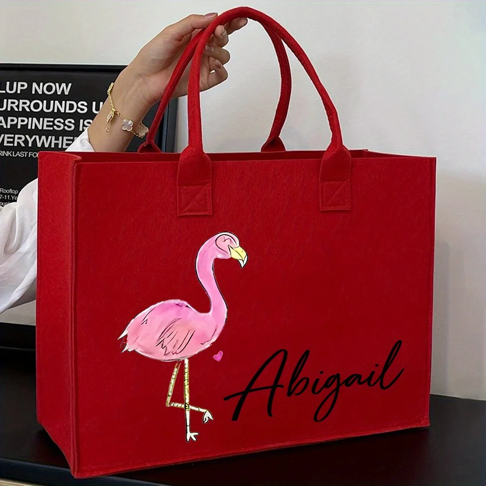 bolsa-de-feltro-floral-personalizada-com-flamingo-rosa-nome-personalizado-leve-para-trabalho-viagens-praia-presente-perfeito-para-mulheres