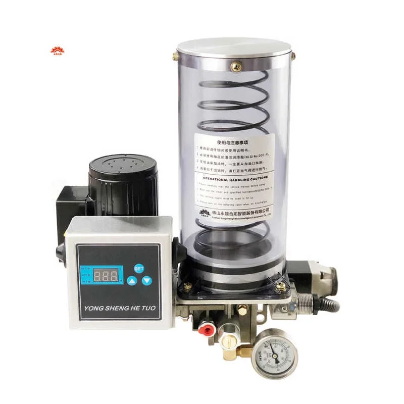 Electric Oil Grease Pump Station Lubricator with Pressure Relief Valve Pressing Plate for Progressive Centralized Lubrication