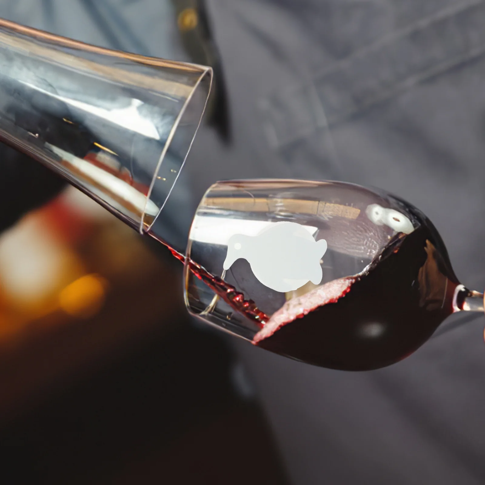 24 قطعة الحيوانات البحرية كأس للنبيذ علامات شفط كأس شرب معرفات صديقة للبيئة الغذاء الصف سيليكون حفلة كوكتيل بار Ktv