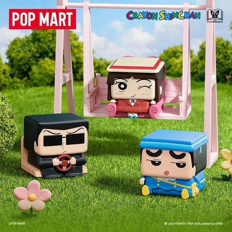 

POPMART Crayon Shinchan POP CUBE-3 Series Blind Box Toys Kawaii Anime Action Figure Surprise Genuine Original Mystery Box Gift