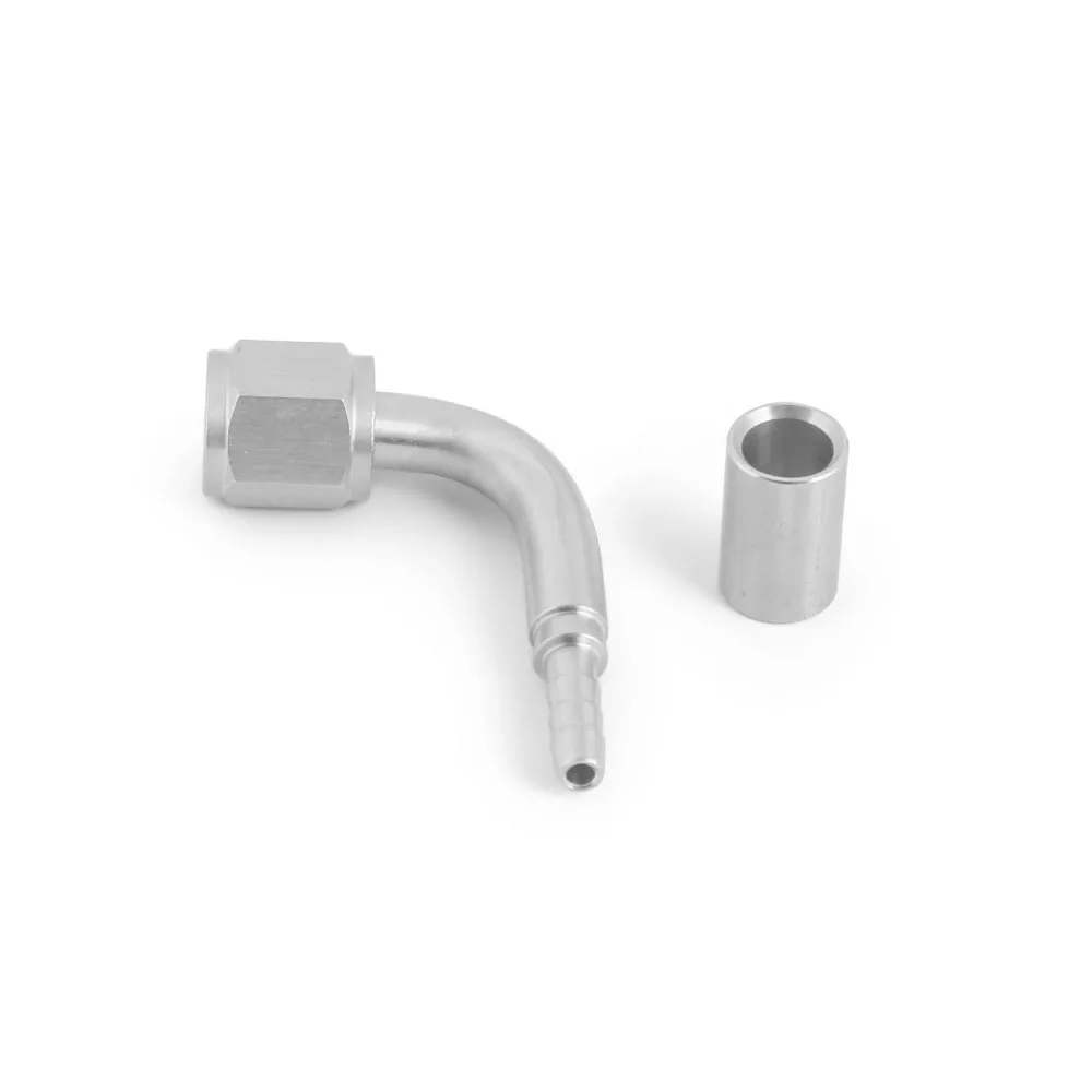 Accesorios de crimpado AN4 para manguera hidráulica, conectores de manguera de 0/45/90 grados, alta calidad