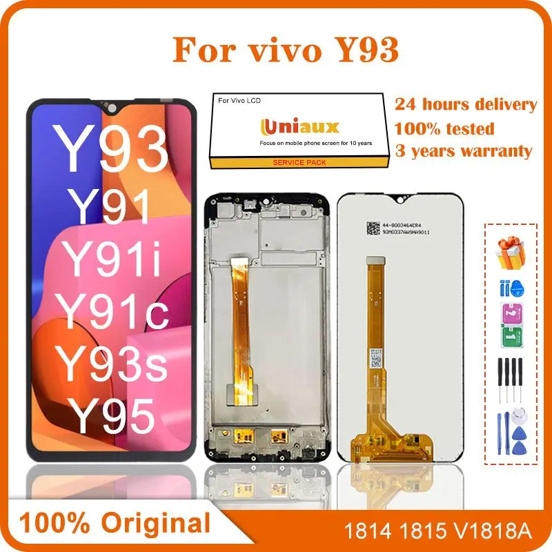 

Original For Vivo Y91 Y91i Y91c Y93 Y95 LCD Display Touch Screen Digitizer Assembly For VIVO Y93 Y93s Y93st Y95 With Frame