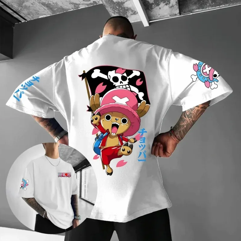 Camiseta oficial de una pieza, moda de verano 2025, nueva camiseta holgada de Anime Unisex, sombrero de paja, diseño de piratas, estilo Retro cómodo
