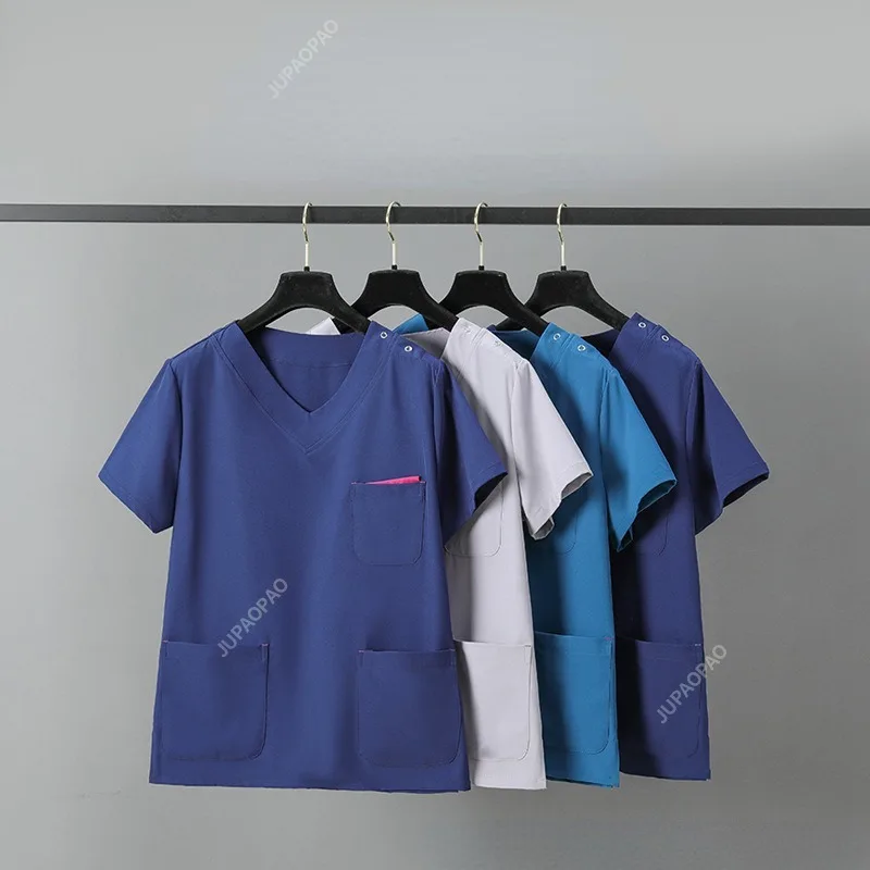 Quick-Dry Sport Medical Scrub Set Performance Stretch and Comfortable - Top and Pant Doctor Nurse Outfit Scrubs Uniform