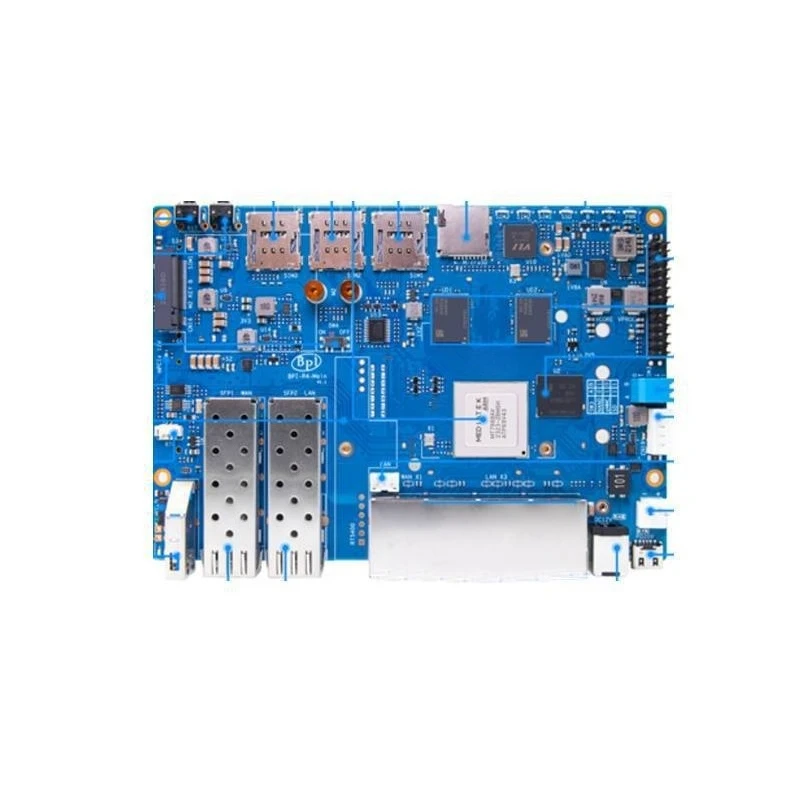 BPI-R4 MT7988 WiFi7 Module OpenWRT Industrial Security Gateway DIY Router Mainboard