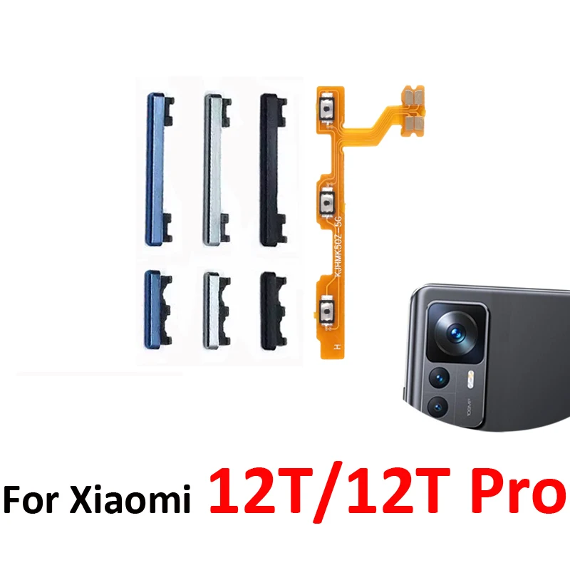 

Кнопка включения/выключения и регулировки громкости для Xiaomi MI 12T Pro, новый внутренний гибкий кабель для ремонта кнопок включения/выключения и регулировки громкости для Xiaomi 12T