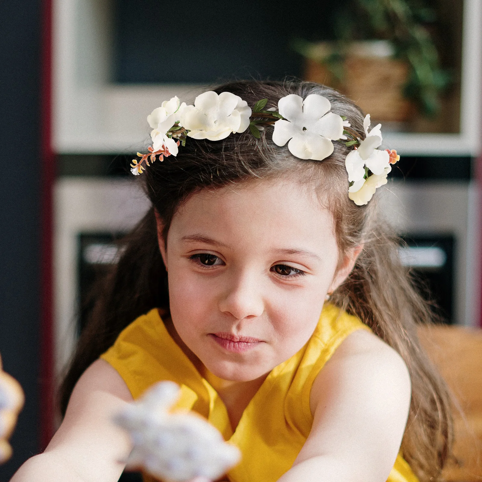 

Cloth Floral Headband For Woman Wedding Garland Headdress Seaside Party Holiday Photo Prop Hair Band Wreath Headwear Travel