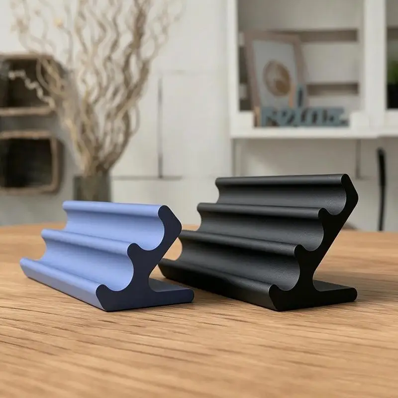 New 3D Printed Modern Minimalism Three Floors Black Pen Stand Office Desk Organizer Creative Gift