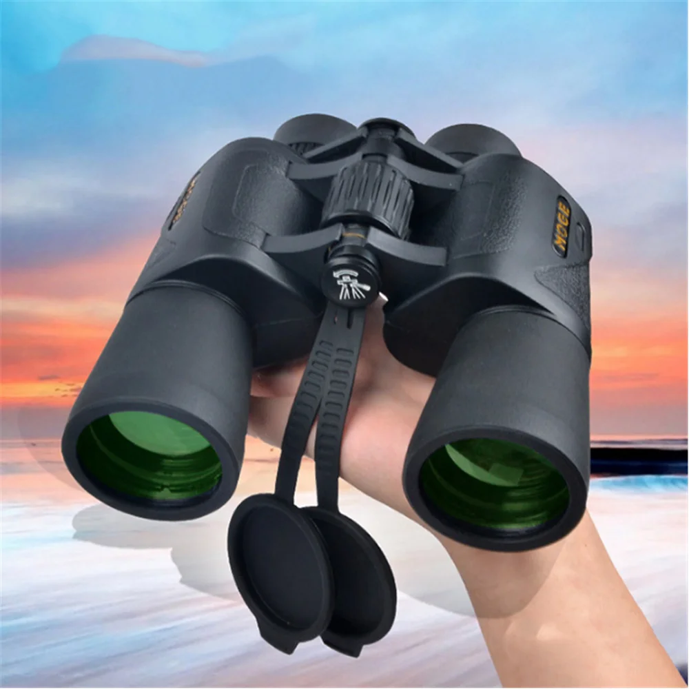 Moge 10x50mm Low-light Night Vision Outdoor Tour Concert Big Eyepiece Binoculars High Power HD FMC Telescope