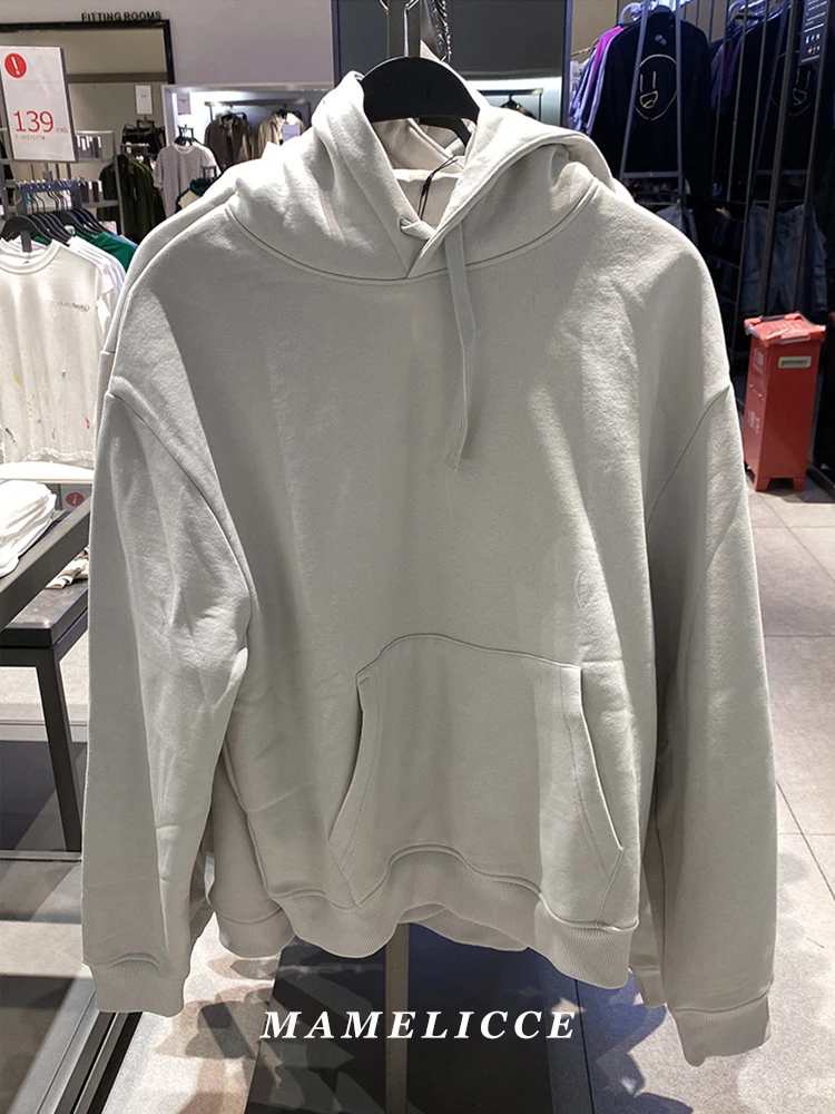 

MAMELICCE оригинальный дизайн однотонный классический базовый пуловер с капюшоном толстовка с флисовой подкладкой мужские толстовки с капюшоном зимние