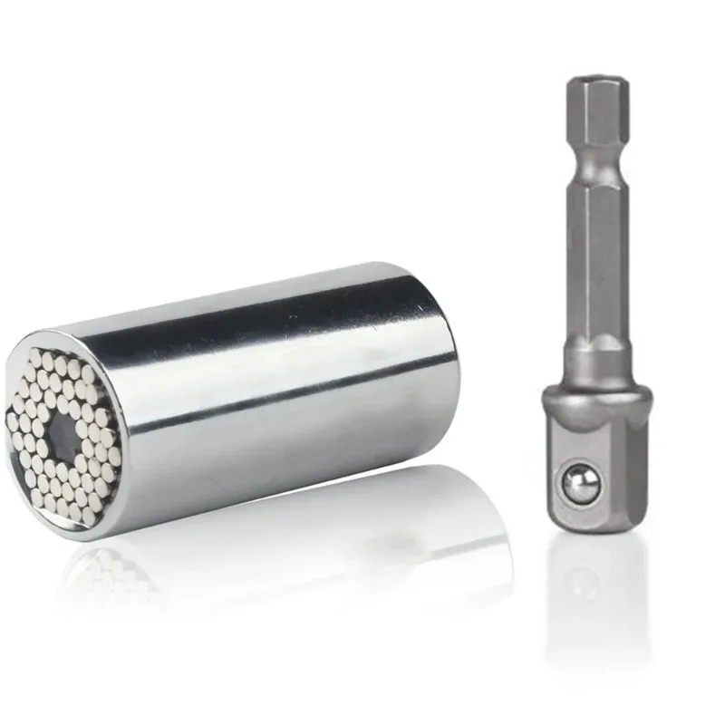Universal torque wrench head cover socket 7-19mm electric drill ratchet bushing wrench key magic multi-purpose socket