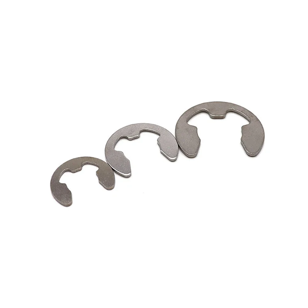 M1.2 M1.5 M3 M4 M5 M6 M7 M8 M10 M16 M20 M25 to M30 304 Stainless Steel Circlip Assortment Kit E-Type for DIY Hardware