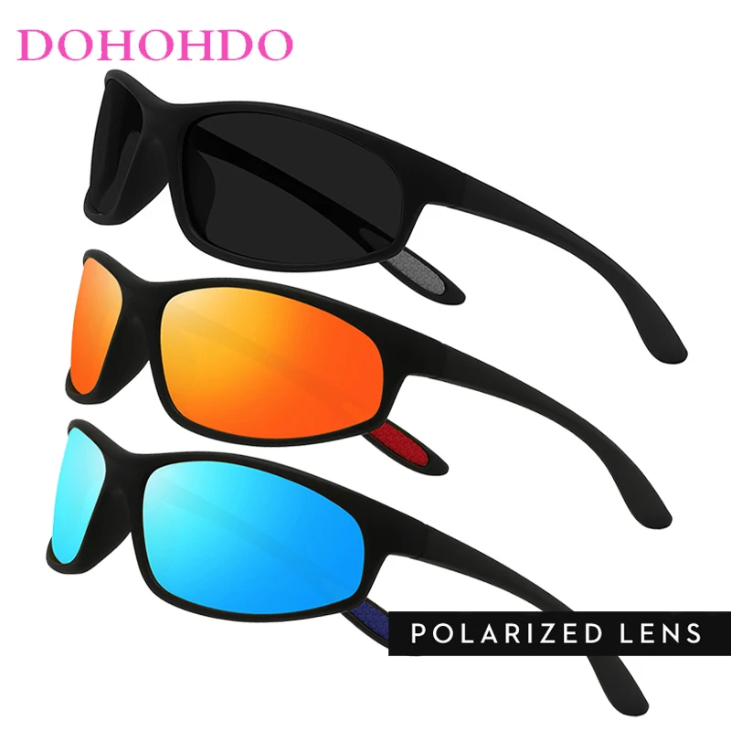 

Retro Brand Big Frame Outdoor Sports Cycling Sunglasses Men Women Driving Fishing Anti-Glare Polarized Goggles Unisex UV400 Очки