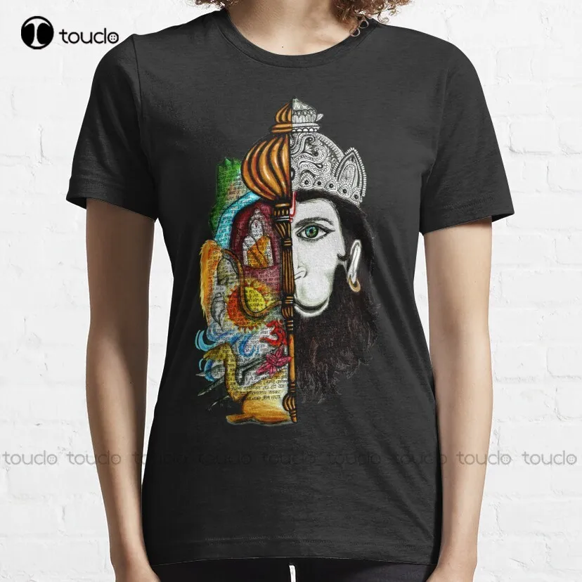 Lord Hanuman Classic T-Shirt Shirts For Men Short Sleeve Harajuku Streetwear Breathable Cotton Custom Aldult Teen Unisex Xs-5Xl