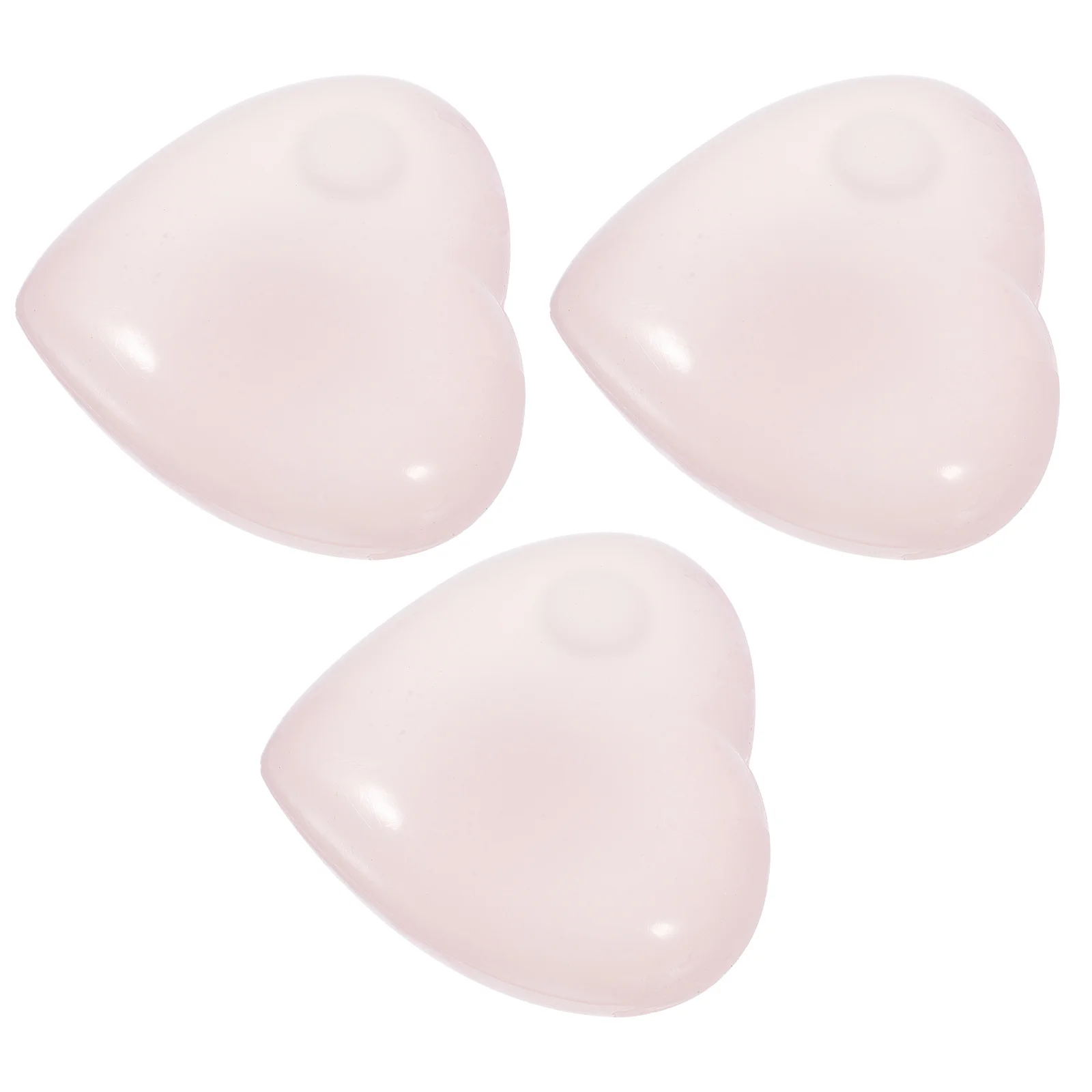 3 uds bolas elásticas con forma de corazón llamativas y seguras para niños premios en el aula pelota antiestrés con forma de corazón juguete para apretar