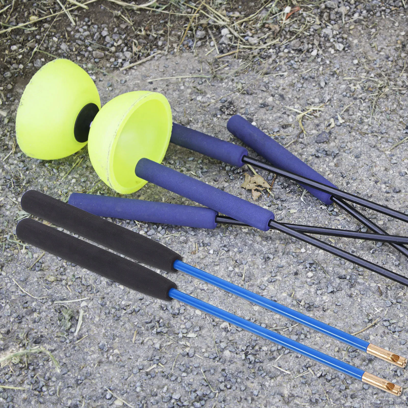 

Chinese Yo Yo Sticks Diabolo Pole Fitness Toy Control Handles Arm Strength Training Home Office Park Substitutable Yoyo