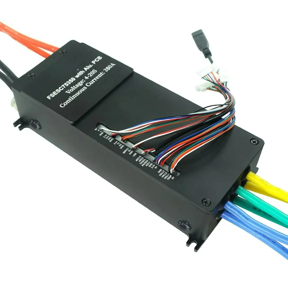 75350 84V VESC Waterproof Electronic Stability Controller Aluminum Water-Cooled PCB for Suflin Battle Robot